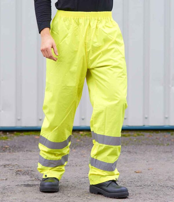 PW012 Portwest Hi-Vis Rain Trousers