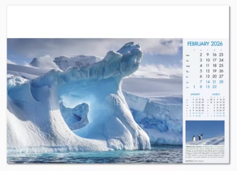 Blue Planet Branded Wall Calendar February