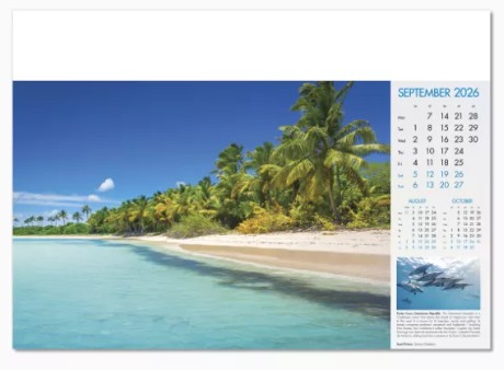 Blue Planet Branded Wall Calendar September