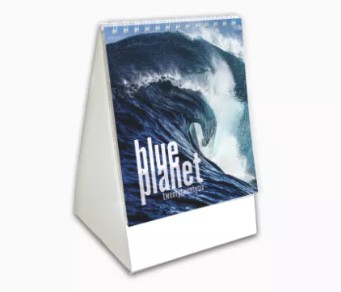 Blue Planet Mini Desk Branded Calendar