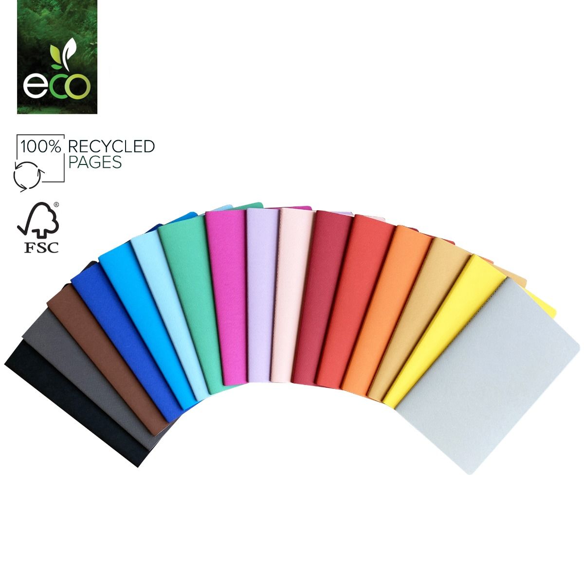 Prisma Flexible Eco Notebook colours