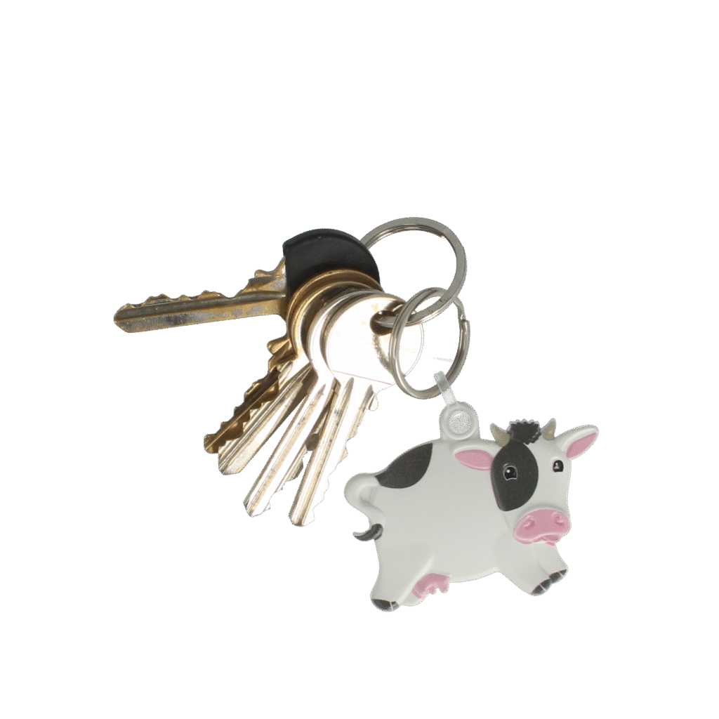 Cow "FunKeys" Keyring